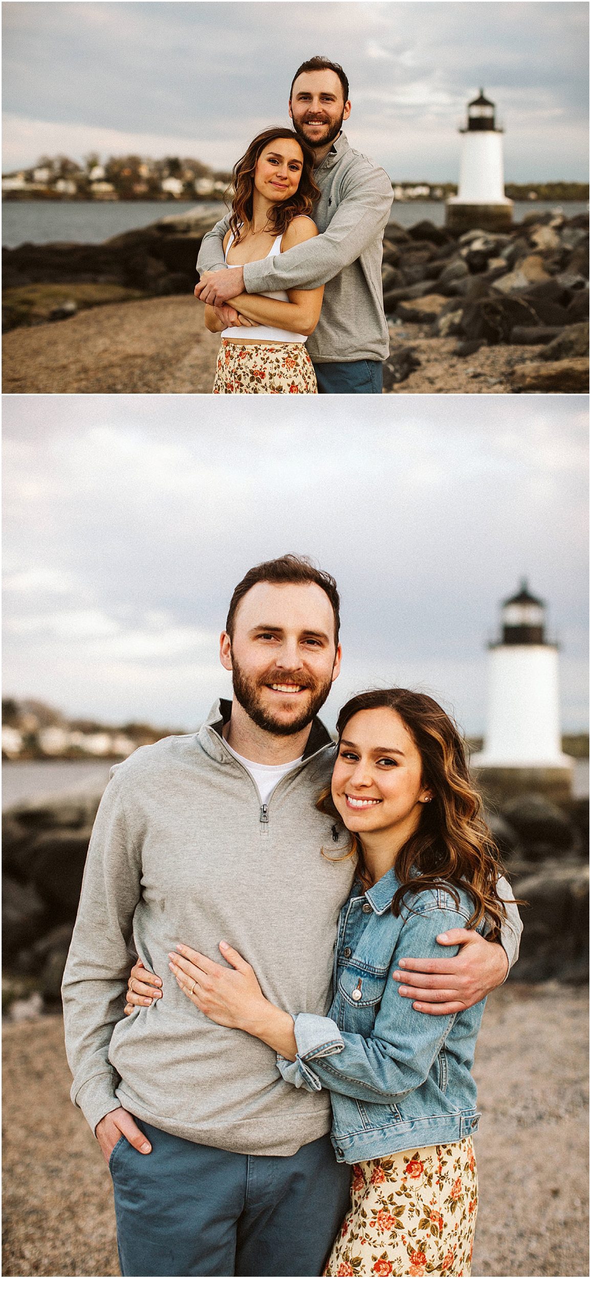 Fort Pickering Lighthouse Salem Couples Photos