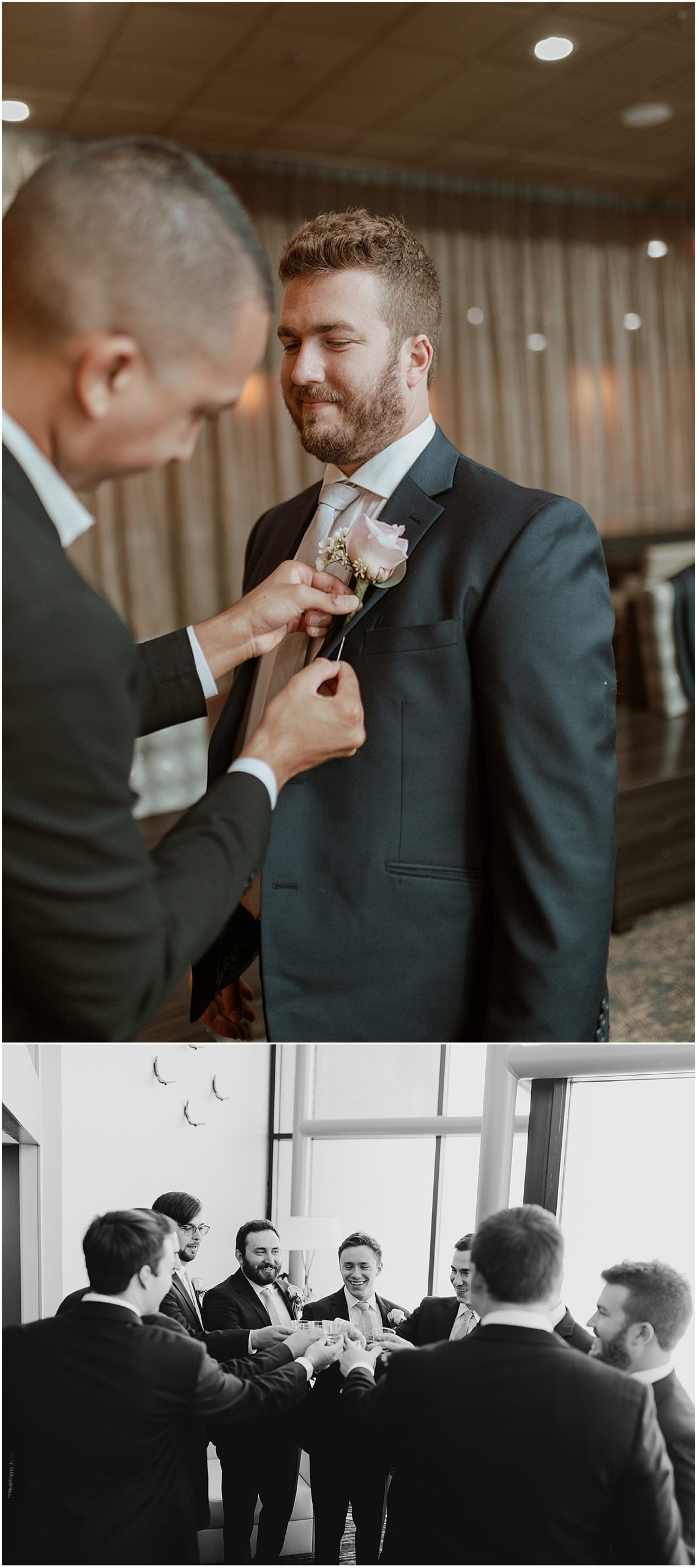 Groom-and-groomsmen-getting-ready-for-Garden-at-Elm-bank-wedding