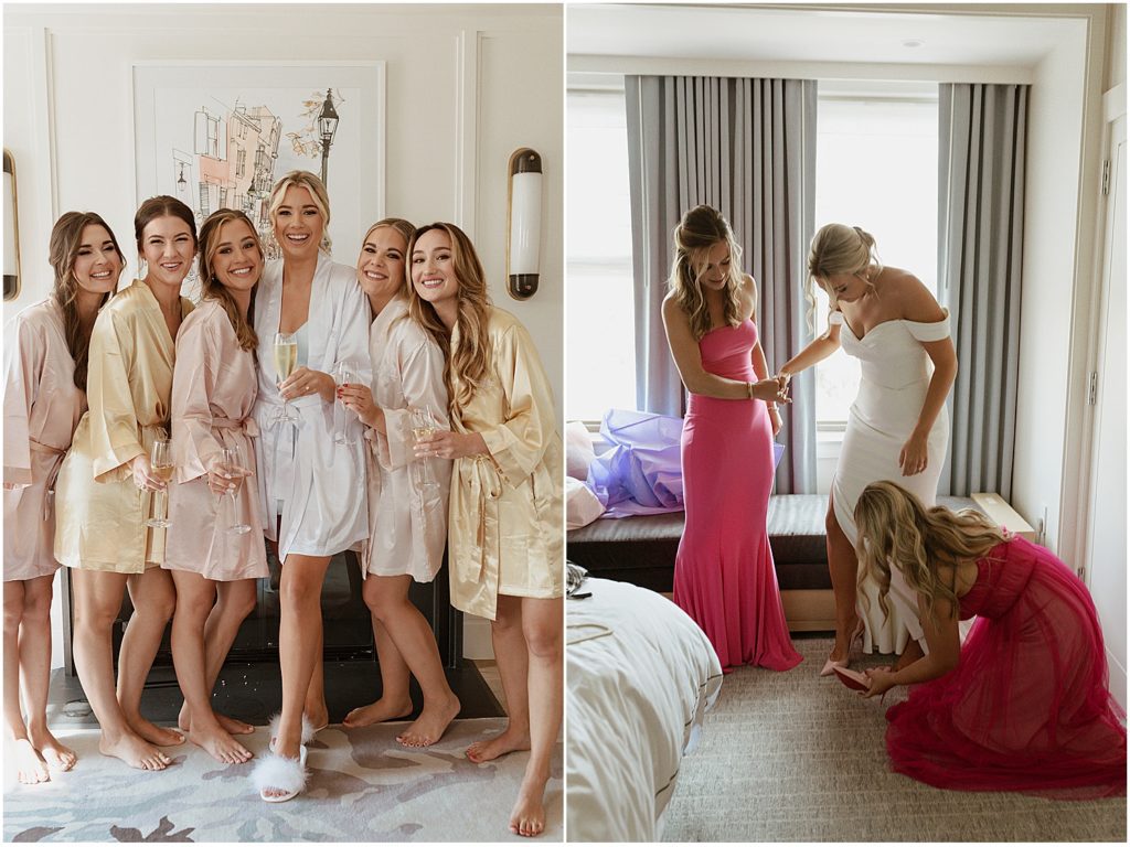Bride-and-bridesmaids-at-The-Newbury-Hotel-Boston