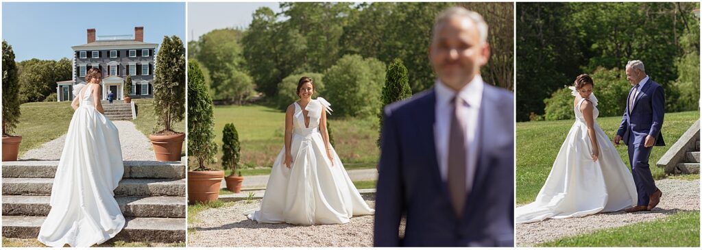 Bride-and-groom-first-look-at-Codman-Estate