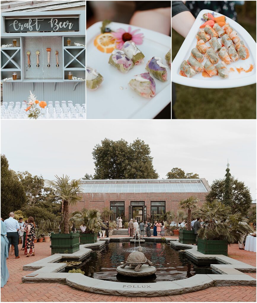 Cocktail-hour-at-New-England-Botanic-Garden-wedding