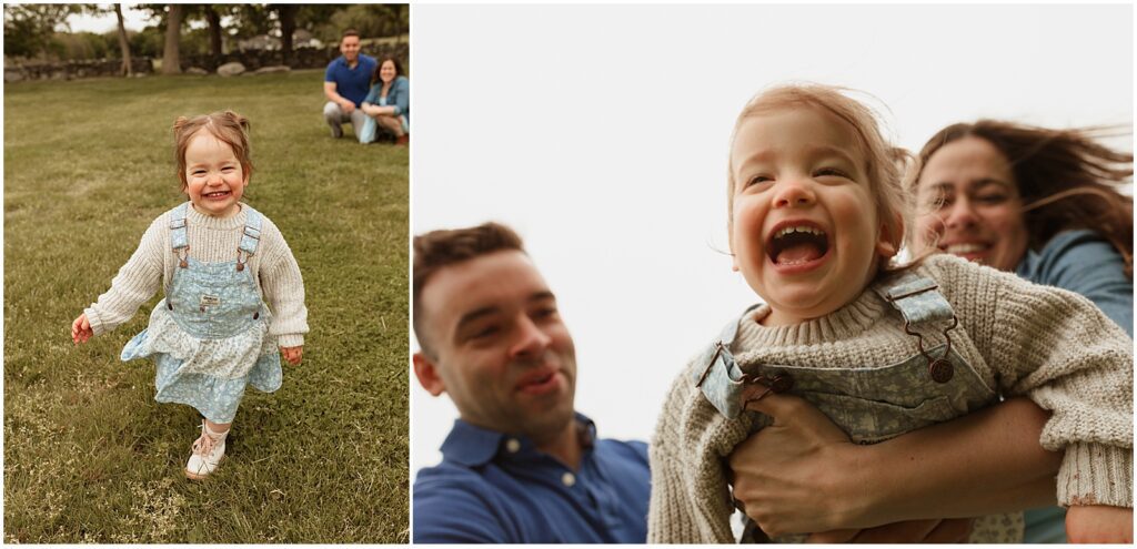 New England family photos in the park
