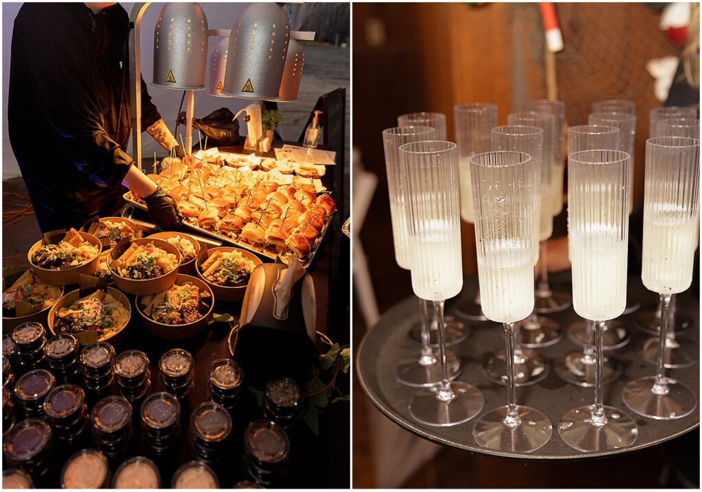 Wedding reception food for Cape Cod wedding