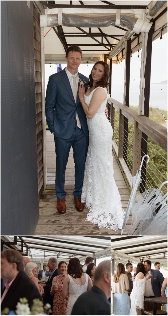 Couple at their Chequessett Club wedding on Cape Cod