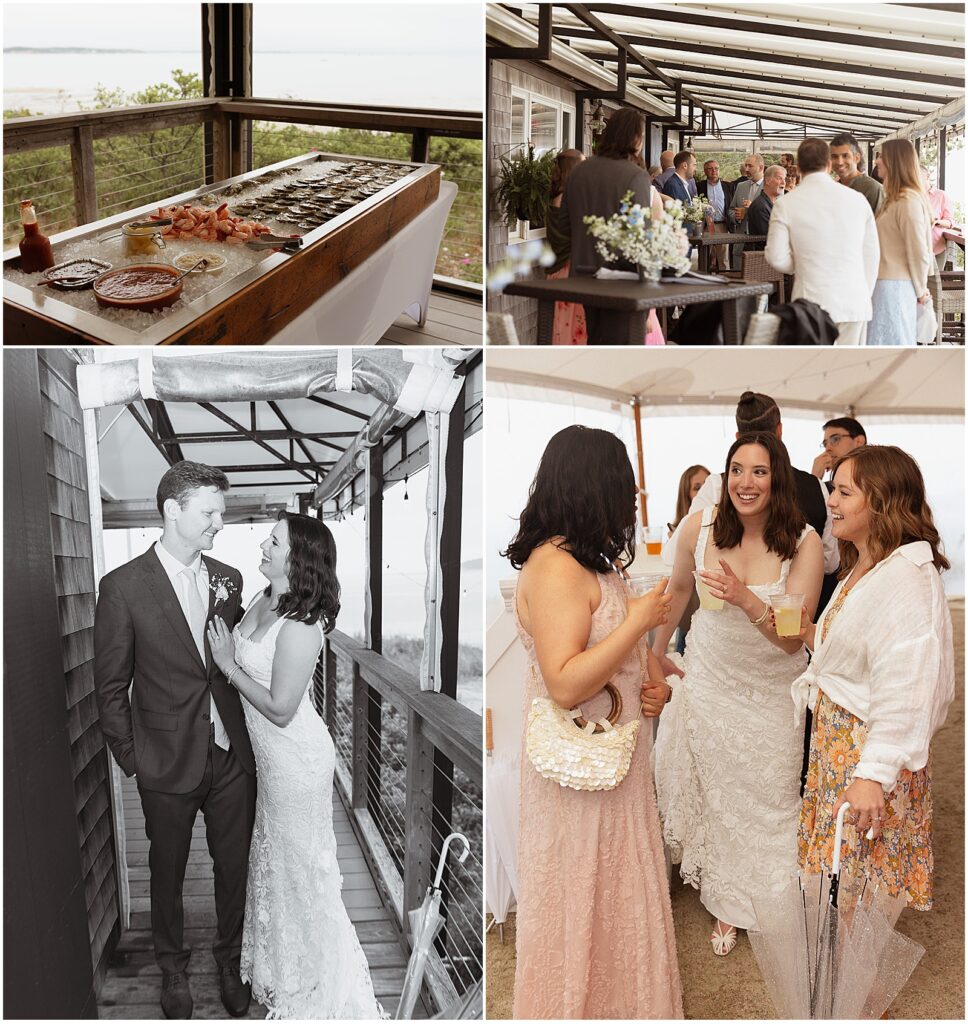 Bride and groom at their Chequessett Club wedding, one of the best Cape Cod wedding venues