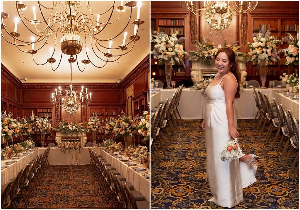 An engagement party at the Hampshire House Boston